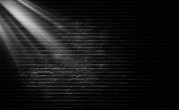 Abstract Image Empty Space Black Brick Wall Grunge Texture Background — Stock Photo, Image