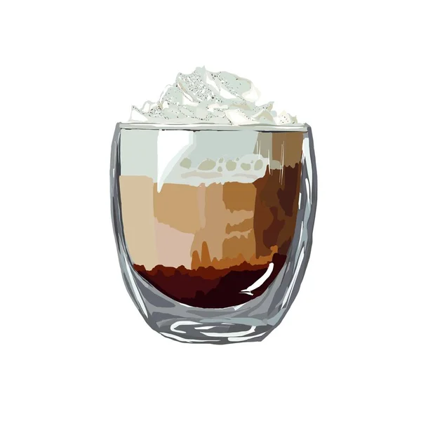 Vector Illustration Cup Coffee — Stock Vector