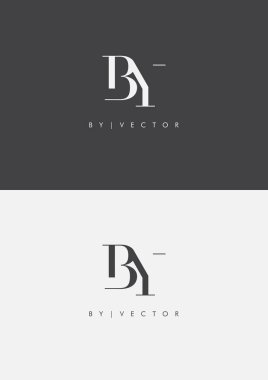 Harf Logo, kartvizit şablonu, vektör tarafından ortak