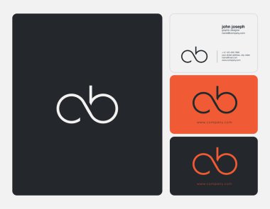 logo vektör kartvizit şablonu için Cb ortak