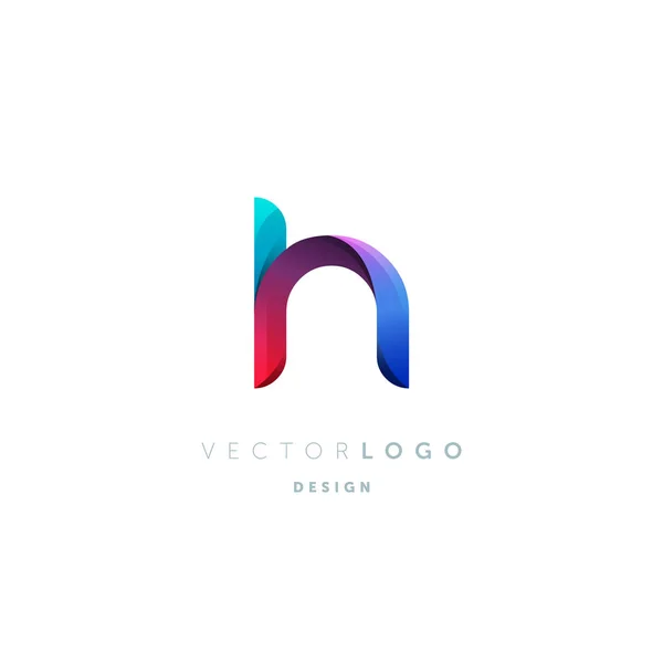 Logo Verloop Witte Achtergrond — Stockvector