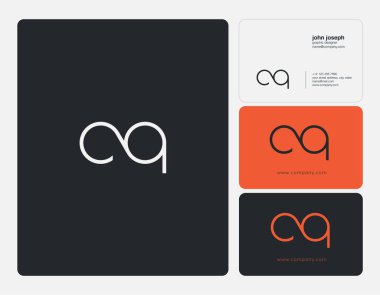 logo ortak Cq kartvizit şablon olarak vektör
