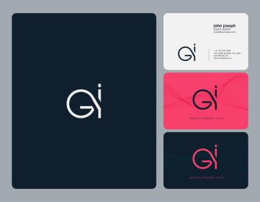 logo ortak Gi için kartvizit şablonu, vektör