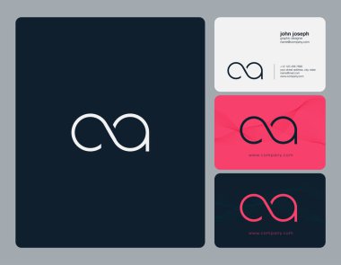 logo ortak Ca için kartvizit şablonu, vektör