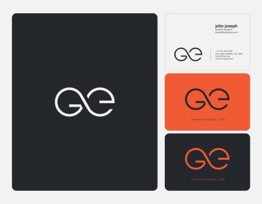 logo vektör kartvizit şablonu için Ge ortak