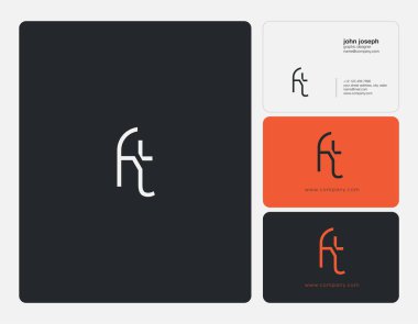 logo ortak Ft kartvizit şablon olarak vektör