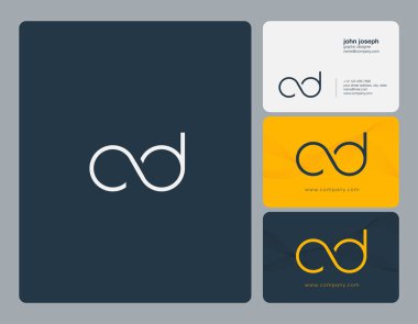 ortak Cd harfler illüstrasyon vektör 