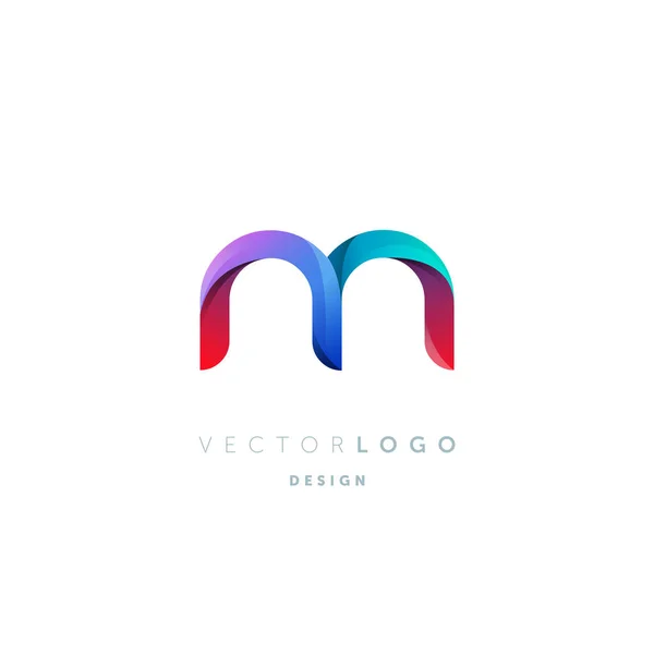 Logo Gradiente Sobre Fondo Blanco — Vector de stock