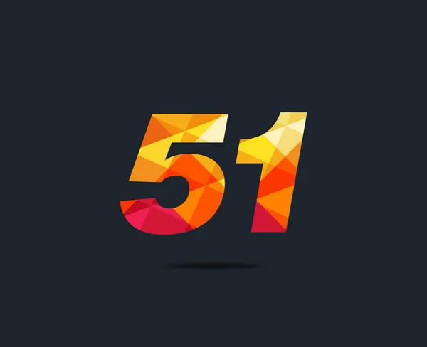 Moderna Icona Del Logo Numerico Digitale Identità Aziendale Geometrica Illustrazione — Vettoriale Stock