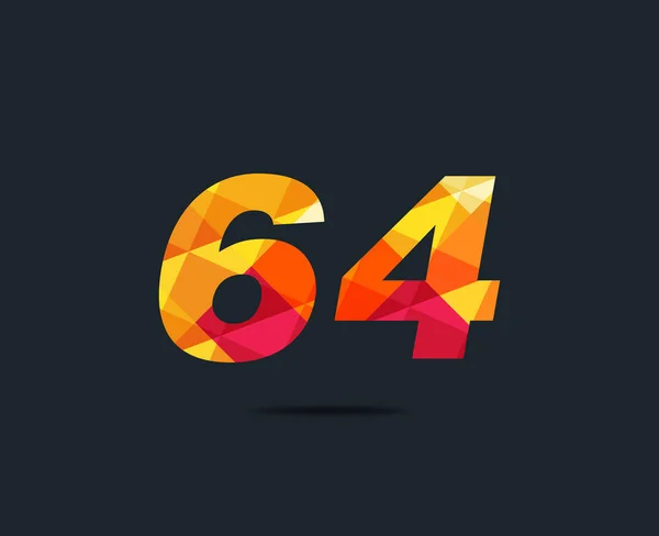 Σύγχρονη Ψηφιακή Αριθμός Λογότυπο Εικονίδιο Γεωμετρική Εταιρική Ταυτότητα Εικονογράφηση Διάνυσμα — Διανυσματικό Αρχείο