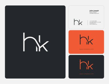 logo joint hk for business card template, vector illustration clipart