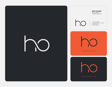 logo ortak ho kartvizit şablonu için vektör çizim