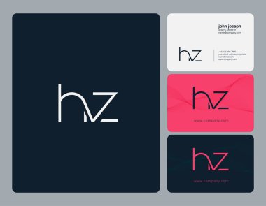 Hz Ortak yuvarlak harfler illüstrasyon vektör 