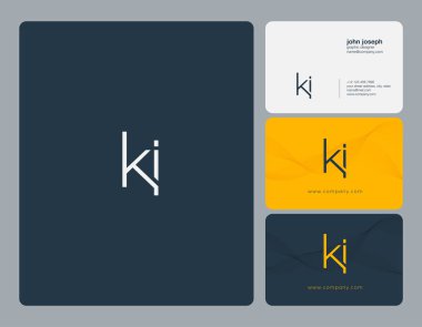 ki ortak yuvarlak harfler illüstrasyon vektör 