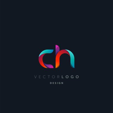 logo vektör kartvizit şablonu için Ch ortak