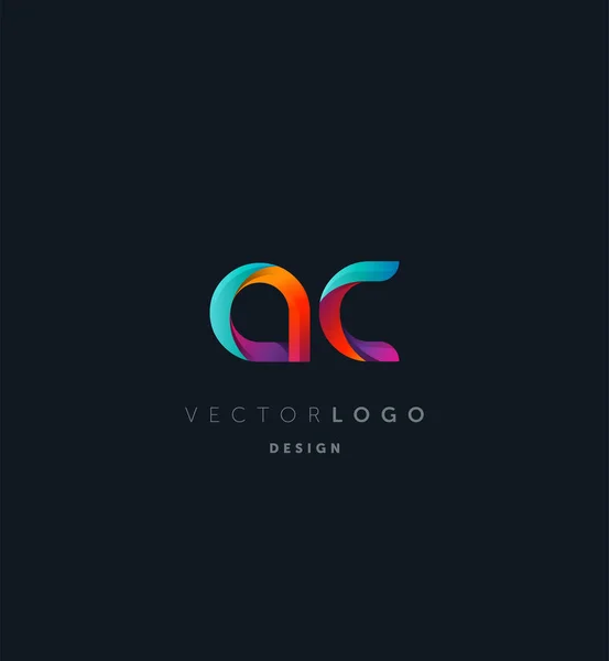 Logo Común Letras Plantilla Tarjeta Visita Vector — Vector de stock