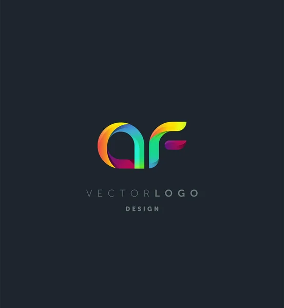 Gemeinsame Buchstaben Logo Visitenkartenvorlage Vektor — Stockvektor