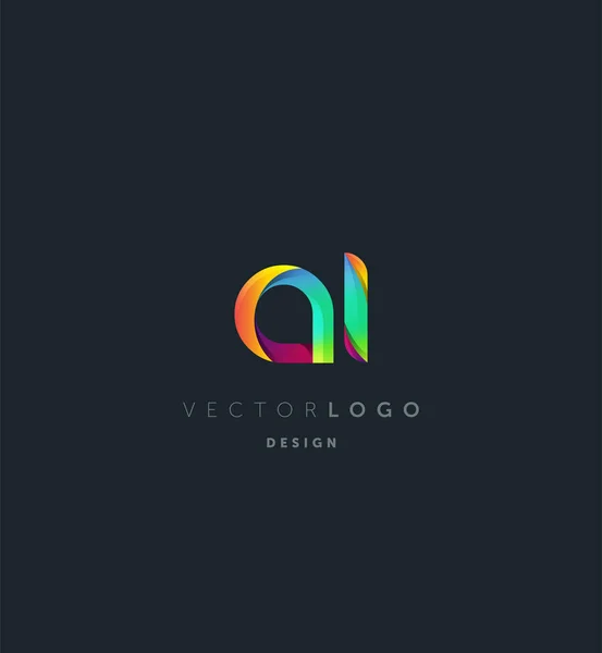Logo Común Letters Plantilla Tarjeta Visita Vector — Vector de stock