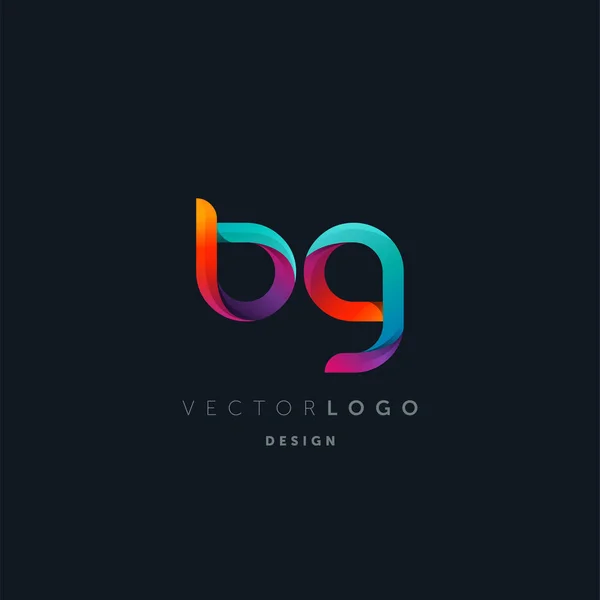 Logotipo Cartas Conjuntas Modelo Cartão Visita Vetor — Vetor de Stock