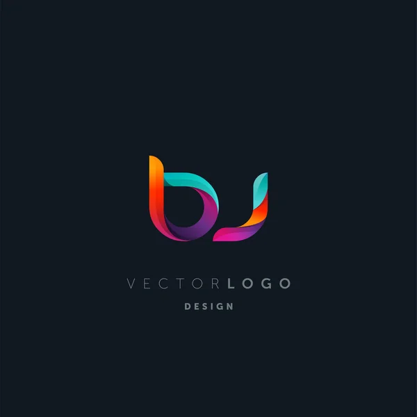 Logo Conjunto Letras Plantilla Tarjeta Visita Vector — Archivo Imágenes Vectoriales