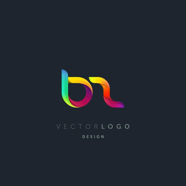 Logo Conjunto Letras Plantilla Tarjeta Visita Vector — Archivo Imágenes Vectoriales