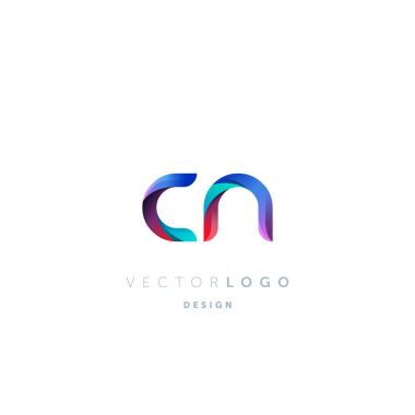 logo vektör kartvizit şablonu için Cn ortak