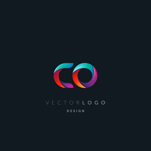 Logotipo Conjunto Para Modelo Cartão Visita Vector — Vetor de Stock