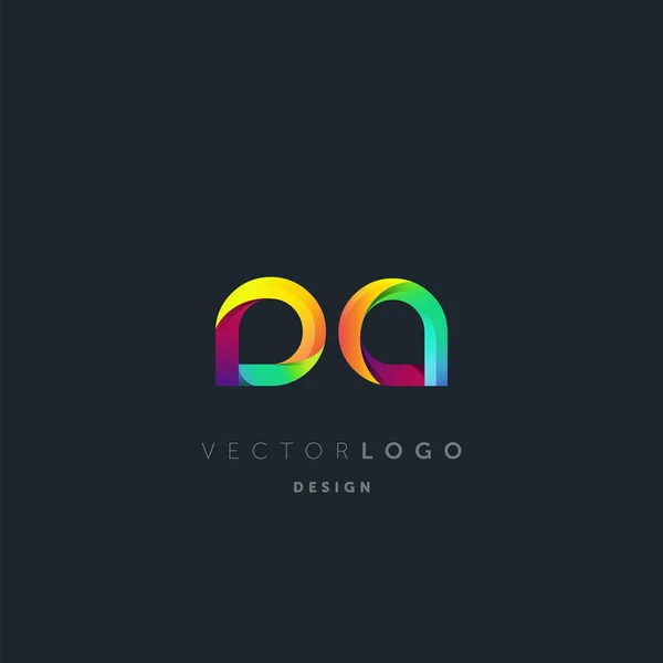 Logotipo Comum Letters Modelo Cartão Visita Vetor — Vetor de Stock