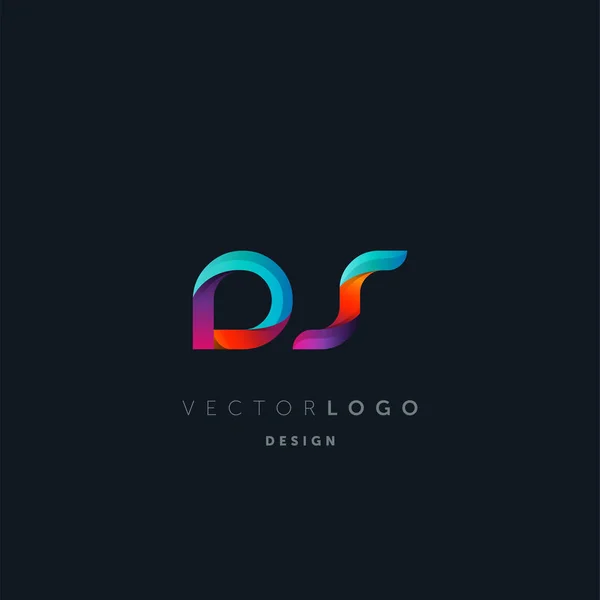 Gemeinsame Buchstaben Logo Visitenkarten Vorlage Vektor — Stockvektor
