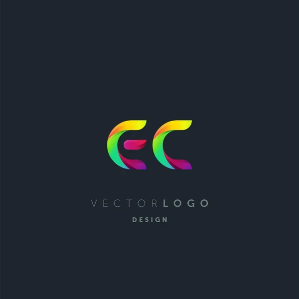 Gezamenlijke Letters Logo Sjabloon Voor Visitekaartjes Vector — Stockvector
