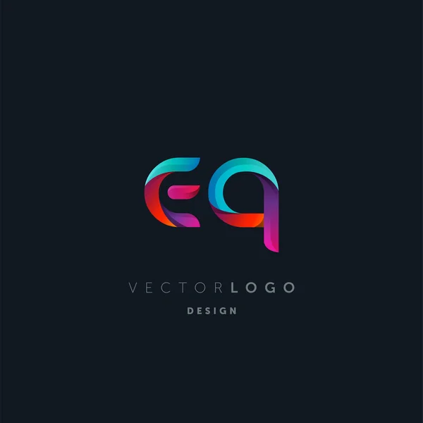 Логотип Gradient Letters Шаблон Визитки Вектор — стоковый вектор