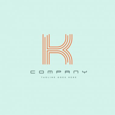 hat logosu k kartvizit şablonu, vektör için