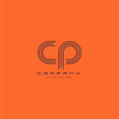 logo çizgi vektör kartvizit şablonu için ortak Cp