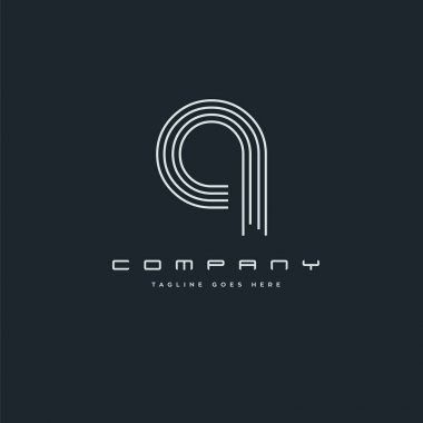 hat logosu q kartvizit şablonu, vektör için