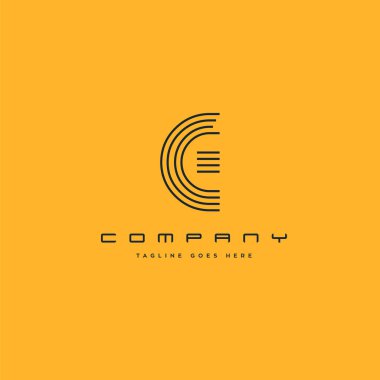 satır logo e kartvizit şablonu, vektör için