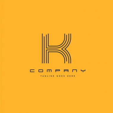 hat logosu k kartvizit şablonu, vektör için