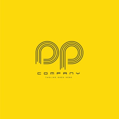 logo hattı ortak Dp için kartvizit şablonu, vektör