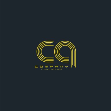 logo hattı ortak Cq kartvizit şablon olarak vektör