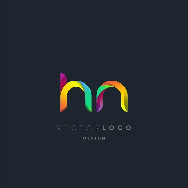 Gradient Buchstaben Logo Visitenkartenvorlage Vektor — Stockvektor