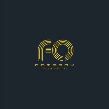 logo çizgi vektör kartvizit şablonu için ortak Fo