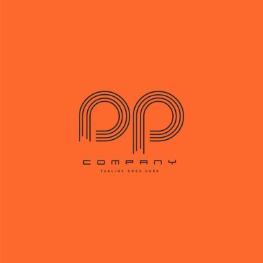 logo hattı ortak Dp için kartvizit şablonu, vektör