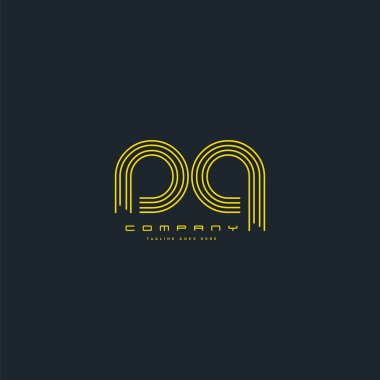 logo çizgi vektör kartvizit şablonu için ortak Dq