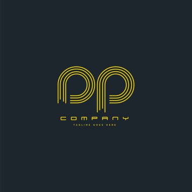 logo hattı ortak Dp için kartvizit şablonu, vektör