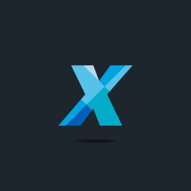 Geometrik simgesi x, iş şablon