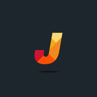 Geometrik simgesi j, iş şablon