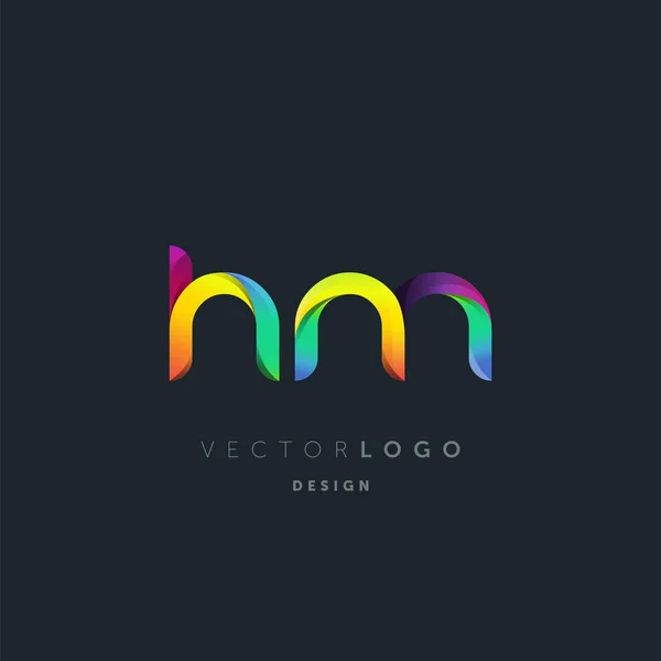 Gradient Buchstaben Logo Visitenkartenvorlage Vektor — Stockvektor