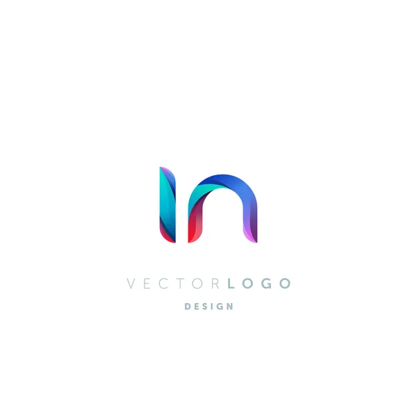 Verloop Letters Logo Sjabloon Voor Visitekaartjes Vector — Stockvector