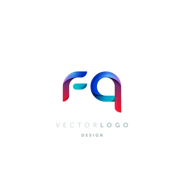 Gradient Buchstaben Logo Visitenkarten Vorlage Vektor — Stockvektor