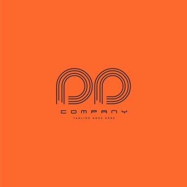 logo çizgi vektör kartvizit şablonu için ortak Dd