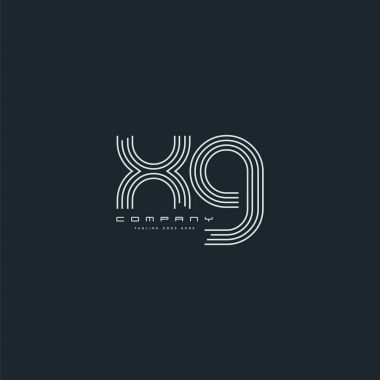 XG harf Logo, kartvizit şablonu, vektör hat